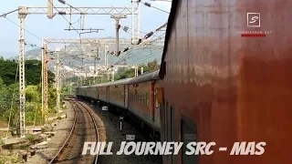 22807 Santragachi Chennai Central Superfast AC Express + WAP4 | Full Journey compilation [FULL HD]