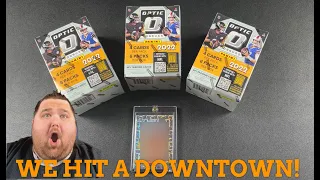 DOWNTOWN HIT! 2022 Panini Optic Football Blaster Boxes! Retail from Walmart!