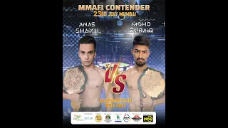 Anas Shaikh Vs Mohd Zubair Bantamweight Title Fight MMAFI Mixed Martial Arts Federation India.