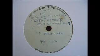 Norton York Unknown  - Begging For Love 10" UK Emidisc Acetate