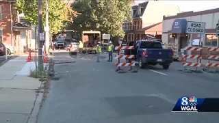 Lancaster street closed to fill void under old railroad bridge