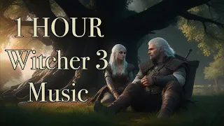 1 HOUR Witcher 3 Peacefull & Relaxing Music/ The Tree When We Sat Once/ Skellig Music