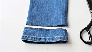 Hemming jeans is much easier than it seems. I will show you 3 ways at once