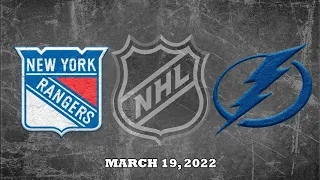 NHL Rangers vs Lightning | Mar.19, 2022