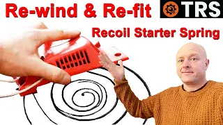 Chainsaw Recoil Starter Spring (How to Rewind)