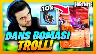 DANS BOMBASI İLE 30 KILL YAPTIK !!! ARABA SÜREN OYUNCULARI TROLLEDİK (Fortnite)