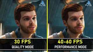 Star Wars Jedi Survivor  | PS5 | Quality (30 FPS) vs Performance (60 FPS) | Graphics Comparison