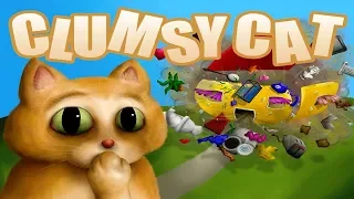 Смешной и Неуклюжий КОТ Clumsy Cat Детское видео про кота неряху