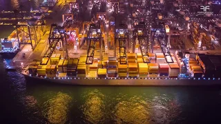 Container Terminal & cargo logistics / Stock video collection - Free Footage