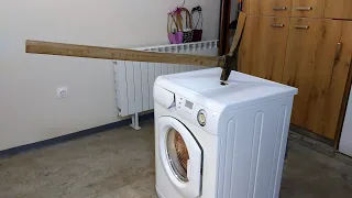 Experiment -  Pickaxe -  in a Washing Machine