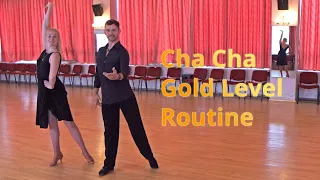 Cha Cha Basic (Gold Level) Choreography | Advanced Hip Twist, Foot Change, Basic with Ronde Chasse