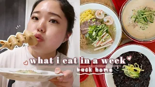 *korean + realistic* what i eat in a week: noodles, fish cake, sushi, etc 🍢🍜