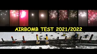 Fyrverkeri årets Airbomb test 2021 2022 filmat liggande & stående // Fireworks test of oneshots