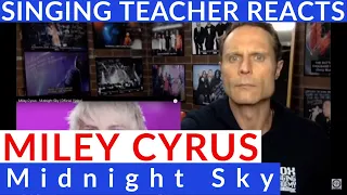 SINGING TEACHER REACTS - Miley Cyrus - Midnight Sky