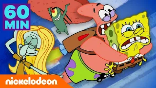 SpongeBob | Godzina najlepszych momentów z piątego sezonu SpongeBoba! Część 1 | Nickelodeon Polska