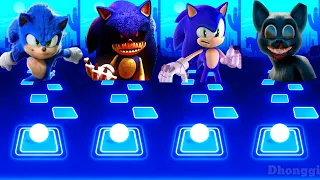 Sonic The Hedgehog 🆚️ Sonic Exe 🆚️ Sonic Prime 🆚️ Cartoon Cat || Coffin Dance || Tiles Hop EDM Rush!