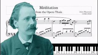 Méditation from the Opera Thais - Jules Massenet - Piano (Sheets Music, Tutorial score)