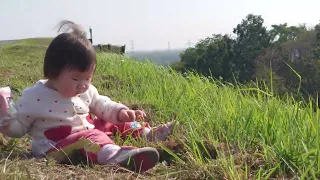 柚希烏山頭水庫澆花