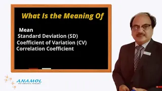 What is Mean, SD, CV and Correlation Coefficient? [English]