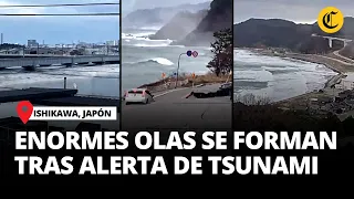 Alerta de TSUNAMI tras TERREMOTO 7.6 EN JAPÓN: enormes olas se precipitan a tierra | El Comercio