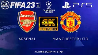 FIFA 23 - Arsenal vs Manchester United - 2024 Champions League Final - AI Gameplay - PS5 4K