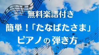 (無料楽譜付き)簡単！「たなばたさま」ピアノの弾き方