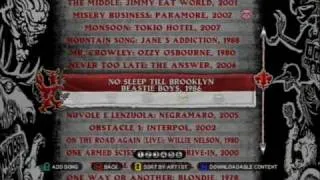 Guitar Hero: World Tour Song List  (HD)