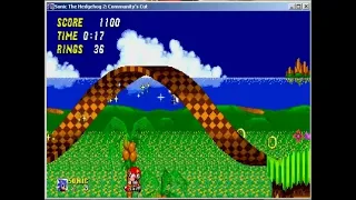 Sonic 2 Community's Cut IL Speedrun - Emerald Hill 1 (0:18)