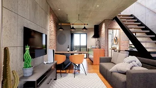 KITNET LOFT INDUSTRIAL EM APENAS 4X7M! l ERBANI DESIGN