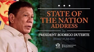 Live: President Duterte's State of the Nation Address (SONA) 2016
