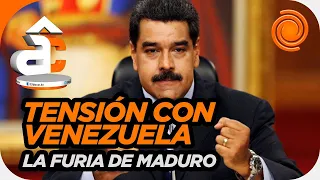 Enojado y a los gritos, Maduro pidió ayuda a “la Argentina peronista” para recuperar el avión