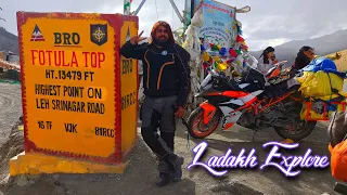 Ride to Fotula Pass Altitude 13489 High Pass in | Leh Ladakh | Leh Ladakh High Pass Name ktm rc 200