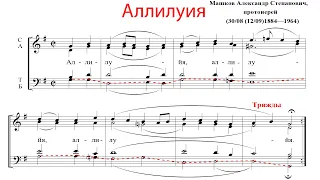 АЛЛИЛУИЯ, прот. А. С. Машков - Басовая партия