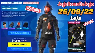 (CAVALEIROS DA BALENCIA) LOJA DE HOJE FORTNITE 25/09/2022 LOJA DE ITENS FORTNITE