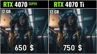 Rtx 4070 Ti Vs Rtx 4070 Super test in 23 games