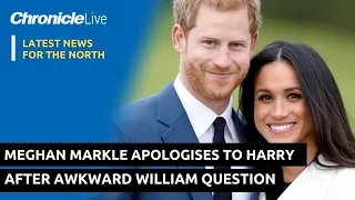 Meghan Markle forced to apologise to Harry after awkward William question