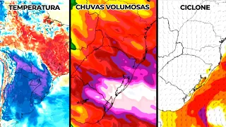 Ciclone provocando ventos fortes, chuvas volumosas e frio , mais um combo climático que pode afet...