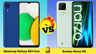 Galaxy A03 Core vs Realme Narzo 50i #samsunggalaxya03core #realmenarzo50i