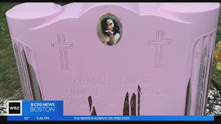 Murdered teen's grave covered with pink paint in Brockton