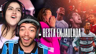 REAGINDO aos 7 GolS com NARRAÇÃO Emocionante DO CRISTIANO RONALDO 😭🥺⚽❤️😍