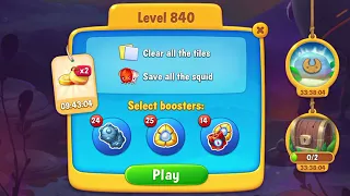 Fishdom level 840 - no boosters