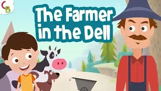 Farmer In The Dell Song for Kids- English Nursery Rhymes for Children | Kids Songs by Cuddle Berries