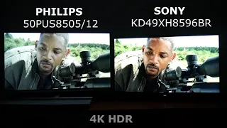 Sony 49XH8596 сравнение с Philips 50PUS8545