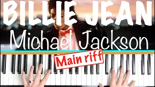 How to play BILLIE JEAN - Michael Jackson (Main Bassline Riff) Piano Tutorial