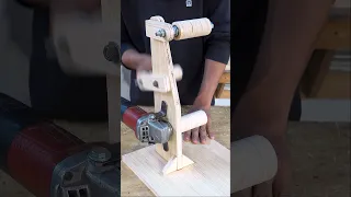 Amazing DIY Belt Sander for woodworking Technique #shorts #woodworking