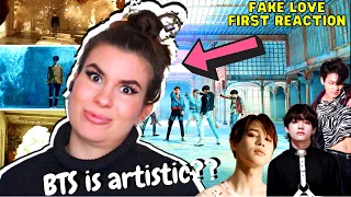 FIRST REACTION to BTS - Fake love MV (+Analysis)