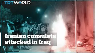 Iraqi protesters storm Iranian consulate in Karbala