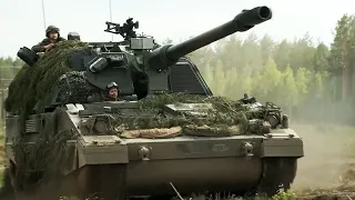 Dutch Panzer Howitzer 2000NL Self-Propelled Artillery “Shoot And Scoot” Live-Fire Exercise–Lithuania