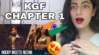 Indian Reaction to Rocky meets Reena | KGF Chapter 1 | Yash | Srinidhi Shetty | Prashanth Neel