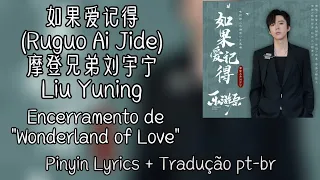 Liu Yuning (摩登兄弟刘宇宁) - 如果爱记得 (Ruguo Ai Jide) pt-br+lyrics ["Wonderland Of Love" OST]